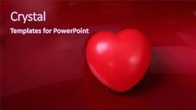  Presentation with heart health - Amazing theme having hearts notepaper - red heart health valentine's day backdrop and a  colored foreground