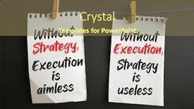  Presentation with strategy - Beautiful presentation theme featuring notes-on-strategy-and-execution backdrop and a violet colored foreground