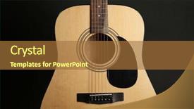  Presentation with black pediatrics evaluation - Presentation with notes stave - guitar on black background background and a red colored foreground