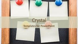  Presentation with stuck - Colorful presentation design enhanced with notes stuck with colorful magnet backdrop and a soft green colored foreground