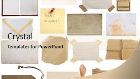  Presentation with paper clip notes - Audience pleasing slides consisting of notes vintage pages tags paper backdrop and a lemonade colored foreground