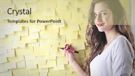  Presentation with notes about internal audit - Audience pleasing slide deck consisting of cartel - notes backdrop and a blonde colored foreground