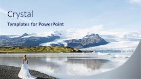  Presentation with paradise - Audience pleasing presentation consisting of nothern paradise backdrop and a sky blue colored foreground