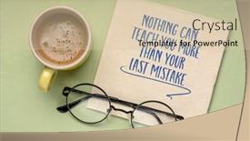  Presentation with teach - Theme consisting of nothing-can-teach-you-more background and a lemonade colored foreground