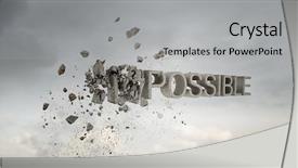  Presentation with modern medicine cardiology concept mixed - Cool new PPT layouts with nothing is impossible mixed media backdrop and a light gray colored foreground