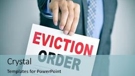  Presentation with young man on the phone - Audience pleasing slide deck consisting of notice - young caucasian man wearing backdrop and a light blue colored foreground