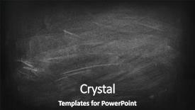  Presentation with chalk - PPT theme featuring notice board - chalk rubbed out on blackboard background and a dark gray colored foreground