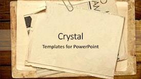  Presentation with vintage - Audience pleasing presentation theme consisting of notice board - vintage card on wooden planks backdrop and a lemonade colored foreground