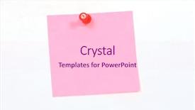  Presentation with paper - Beautiful PPT theme featuring notice board background pins - isolated red paper pin backdrop and a  colored foreground