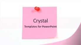  Presentation with post stick note - Presentation design with notice board background pins - isolated sticky note and pin background and a lemonade colored foreground