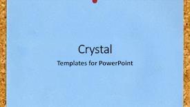  Presentation with noticeboard - Amazing PPT theme having notice board background pins - large blank blue note paper backdrop and a light blue colored foreground