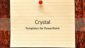  Presentation with yellow wood - Colorful presentation theme enhanced with notice board background pins - yellow stripped card with red backdrop and a lemonade colored foreground