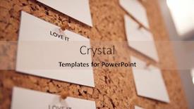  Presentation with love hate - Cool new presentation theme with notice-board-in-creative-office backdrop and a coral colored foreground