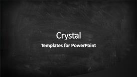  Presentation with chalk - Amazing presentation design having noticeboard - chalk rubbed out on blackboard backdrop and a dark gray colored foreground