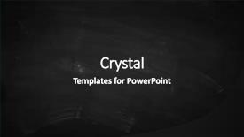  Presentation with chalk - Colorful slide deck enhanced with noticeboard - chalk rubbed out on blackboard backdrop and a dark gray colored foreground