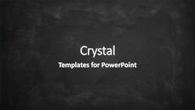  Presentation with noticeboard - Colorful PPT theme enhanced with noticeboard - chalk rubbed out on blackboard backdrop and a dark gray colored foreground