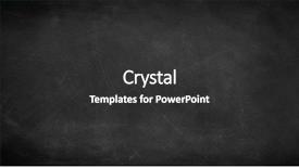  Presentation with chalk - PPT theme enhanced with noticeboard - chalk rubbed out on blackboard background and a dark gray colored foreground