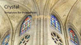  Presentation with notre dame paris france - Presentation theme consisting of notre dame cathedral paris france background and a coral colored foreground