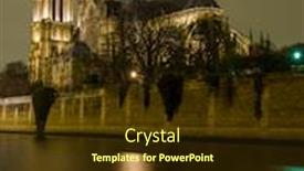  Presentation with notre dame - PPT layouts with notre-dame-de-paris-before background and a tawny brown colored foreground