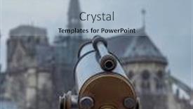  Presentation with notre dame paris france - Slide set having notre-dame-de-paris-cathedral background and a light blue colored foreground