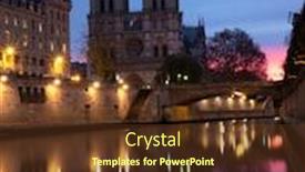  Presentation with notre dame paris france - Audience pleasing presentation design consisting of notre-dame-de-paris-cathedral backdrop and a tawny brown colored foreground