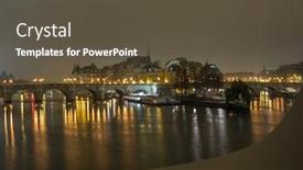  Presentation with notre dame paris france - Presentation design enhanced with notre-dame-de-paris-cathedral background and a tawny brown colored foreground