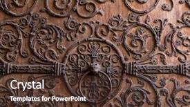  Presentation with notre dame paris france - Amazing PPT layouts having notre dame de paris cathedral backdrop and a tawny brown colored foreground