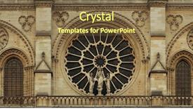  Presentation with paris - Beautiful PPT theme featuring notre dame de paris closeup backdrop and a tawny brown colored foreground