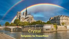  Presentation with notre dame paris france - Theme having notre-dame-de-paris-france background and a  colored foreground
