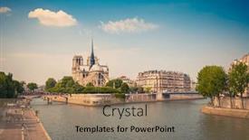  Presentation with notre dame paris france - Slide set consisting of notre-dame-de-paris-france background and a  colored foreground