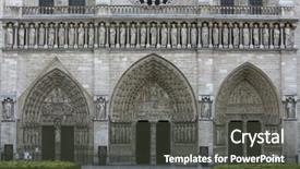  Presentation with notre dame paris france - Slides having notre-dame-de-paris background and a dark gray colored foreground