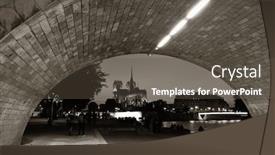  Presentation with notre dame - Amazing PPT layouts having notre-dame-de-paris backdrop and a dark gray colored foreground