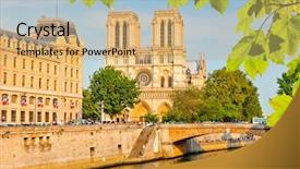  Presentation with notre dame paris france - Amazing slide deck having notre dame de paris backdrop and a  colored foreground