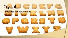  Presentation with cookies - PPT layouts featuring noun - cookies in the form background and a blonde colored foreground