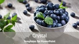  Presentation with antioxidant - Amazing slides having nourish - blueberry antioxidant organic superfood backdrop and a gray colored foreground