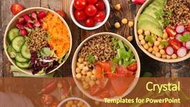  Presentation with buddha - PPT theme with nourish - buddha bowl poke bowl background and a red colored foreground