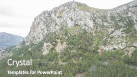  Presentation with region - Amazing PPT theme having nouse - cliffs in formentor region north backdrop and a  colored foreground