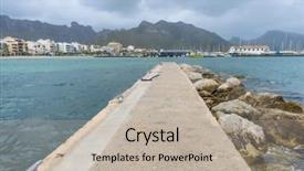  Presentation with stormy sky and dark clouds - Audience pleasing PPT layouts consisting of nouse - mallorca beach with stormy sky backdrop and a  colored foreground