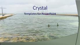  Presentation with seashore - Slide deck consisting of nouse - mediterranean mallorca beach with stormy background and a  colored foreground