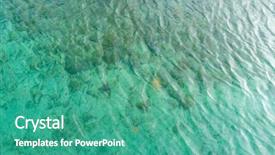  Presentation with seashore - PPT theme featuring nouse - resort mallorca beach with stormy background and a  colored foreground