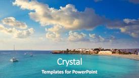  Presentation with nova scotia wood - Beautiful slides featuring nova tabarca beach in alicante backdrop and a teal colored foreground