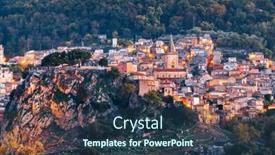  Presentation with dusk - PPT theme enhanced with novara-di-sicilia-sicily-italy background and a tawny brown colored foreground