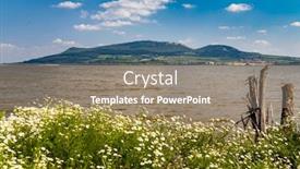  Presentation with czech republic - Audience pleasing slide set consisting of nove-mlyny-reservoirs-with-palava backdrop and a gray colored foreground