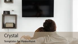  Presentation with novel - Cool new PPT theme with novel - back view photo of young backdrop and a coral colored foreground