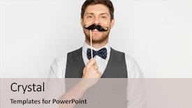  Presentation with black people - Slide deck enhanced with november - people party and charity concept background and a light gray colored foreground