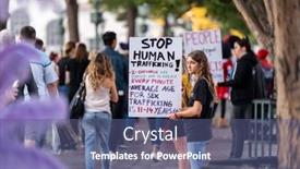  Presentation with human trafficking - Amazing slide set having november-07-2019-las-vegas backdrop and a ocean colored foreground