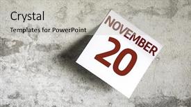  Presentation with partchment paper texture - Presentation theme featuring november 20 on paper note background and a light gray colored foreground