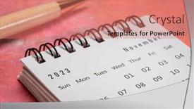  Presentation with november - PPT layouts enhanced with november-2023-closeup background and a  colored foreground