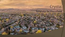  Presentation with calender of november - Slides featuring november-dawn-over-fort-collins background and a coral colored foreground