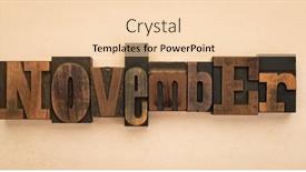  Presentation with november - Cool new PPT layouts with november-name-of-the-month backdrop and a lemonade colored foreground